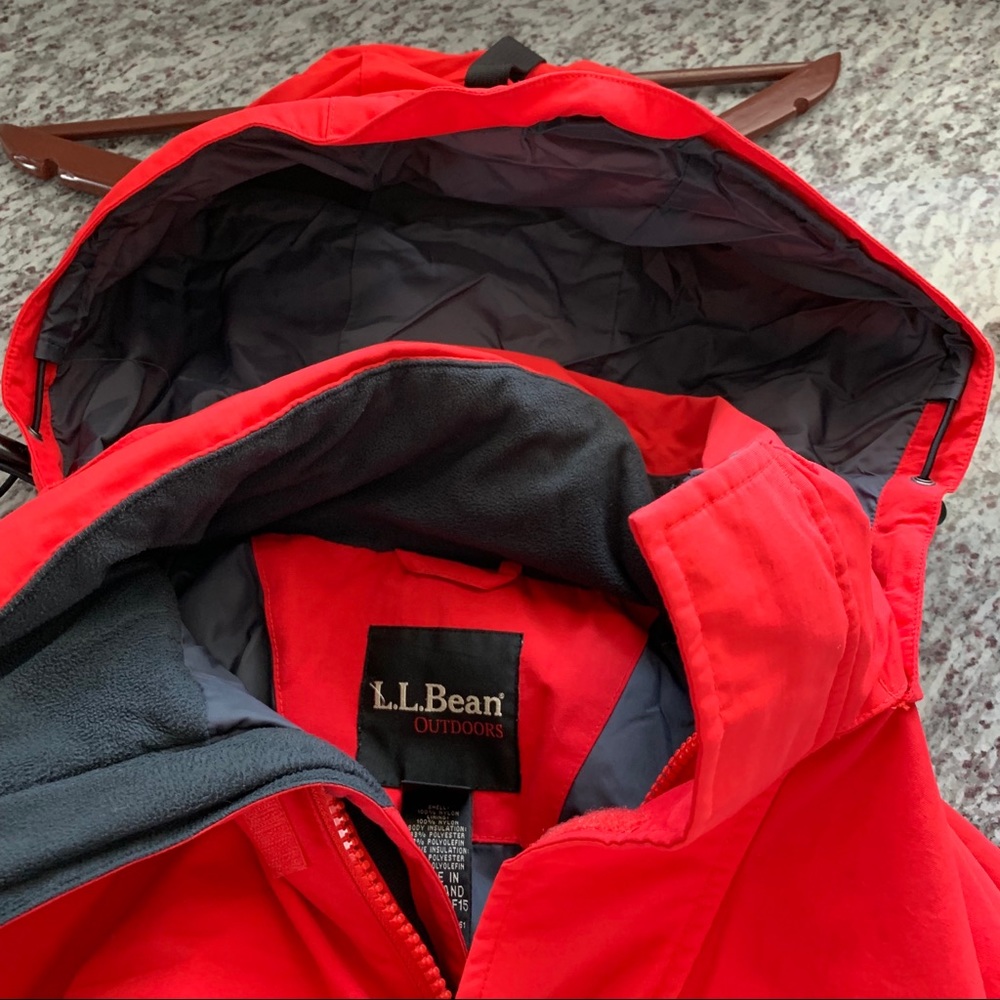Men’s Regular Large LL Bean Winter Jacket Red